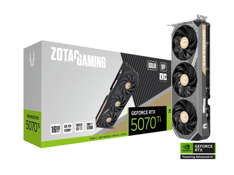 Zotac GeForce RTX 5070 Ti Solid OC SFF 16GB GDDR7 DLSS5