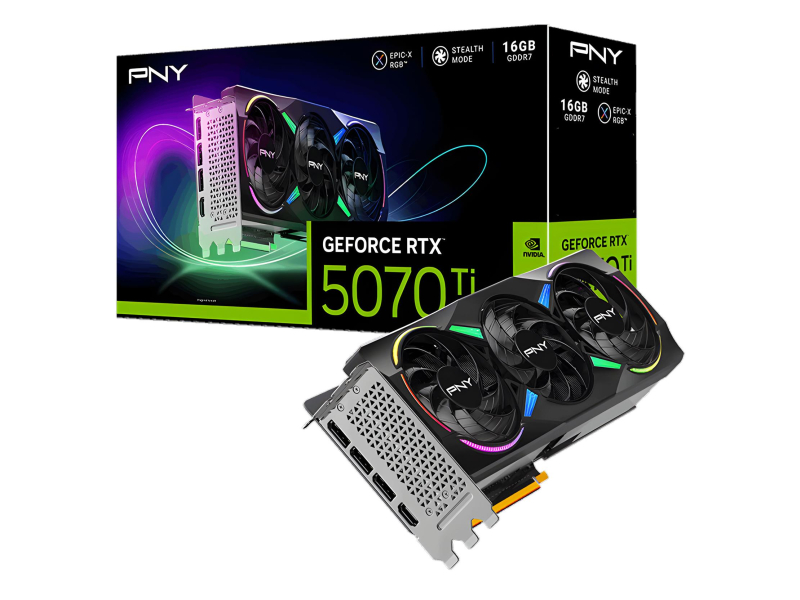 PNY GeForce RTX 5070 Ti ARGB OC 16GB GDDR7 DLSS5