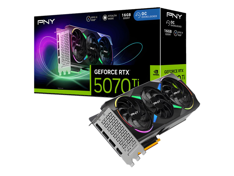 PNY GeForce RTX 5070 Ti ARGB 16GB GDDR7 DLSS5