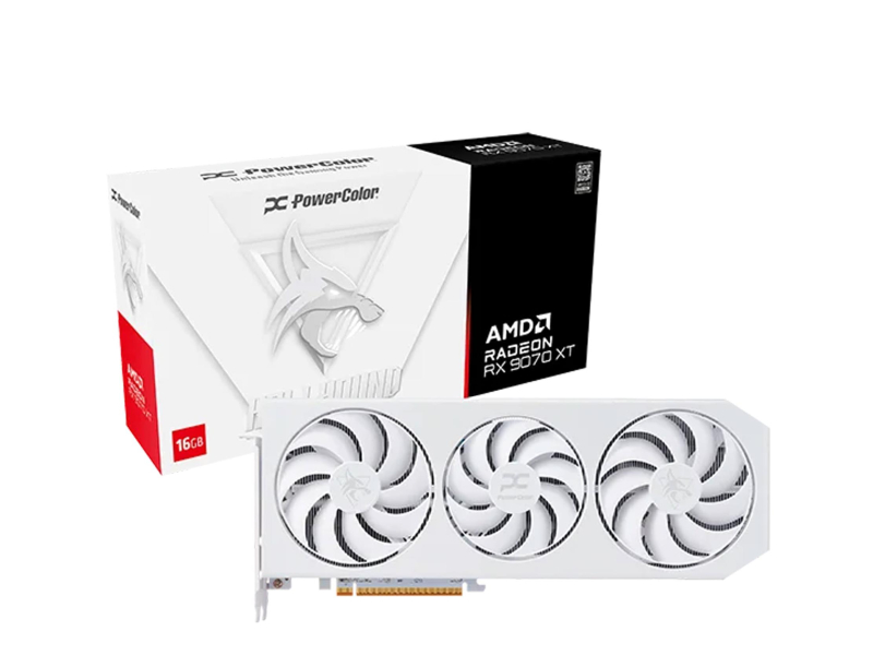 PowerColor Radeon RX 9070 XT Hellhound White 16GB GDDR6