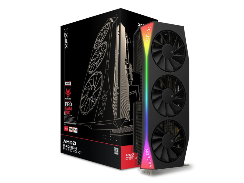 XFX Radeon RX 9070 XT Mercury OC RGB 16GB GDDR6