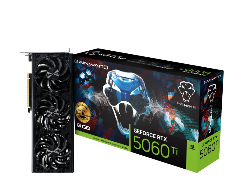 Gainward GeForce RTX 5060 Ti Python III OC 8GB GDDR7 DLSS5