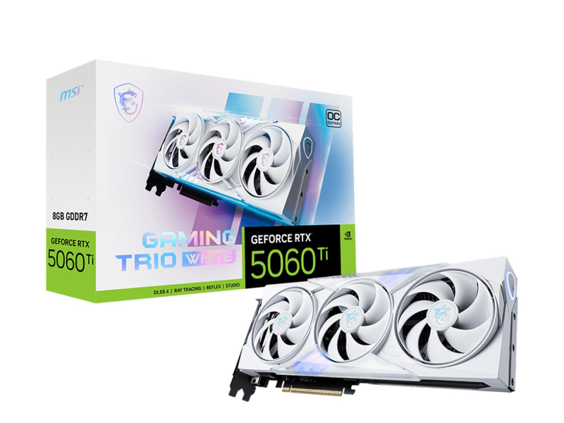 MSI GeForce RTX 5060 Ti Gaming Trio OC White 8GB GDDR7 DLSS5