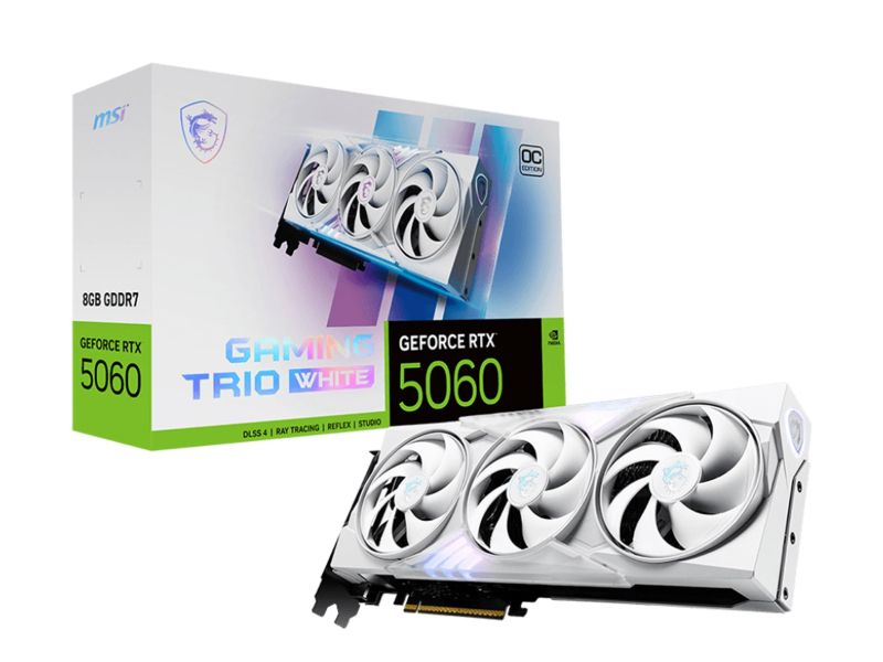 MSI GeForce RTX 5060 Gaming Trio OC White 8GB GDDR7 DLSS5