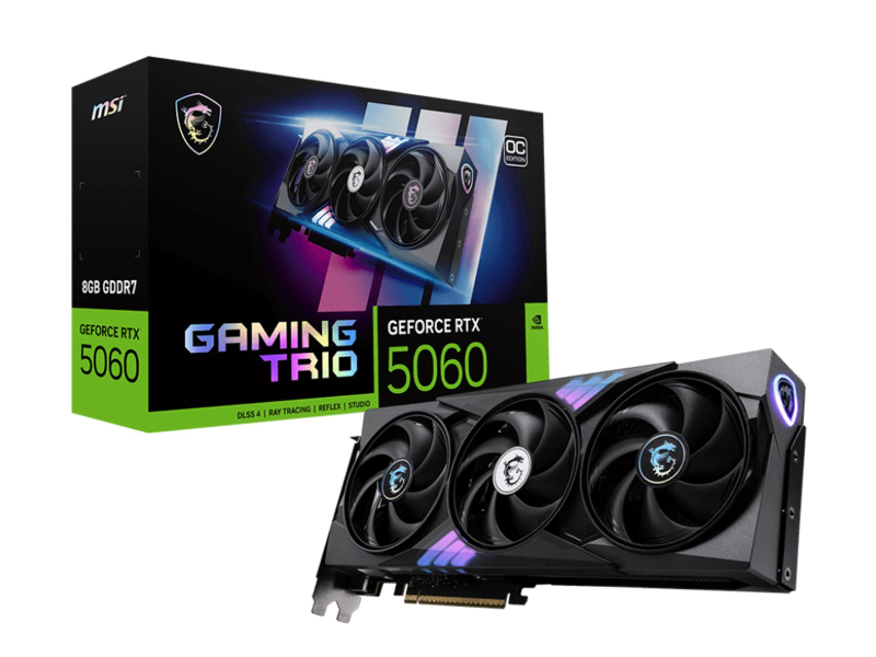 MSI GeForce RTX 5060 Gaming Trio OC 8GB GDDR7 DLSS5