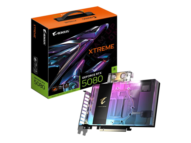 Gigabyte GeForce RTX 5080 AORUS Xtreme Waterforce WB 16GB GDDR7 DLSS5