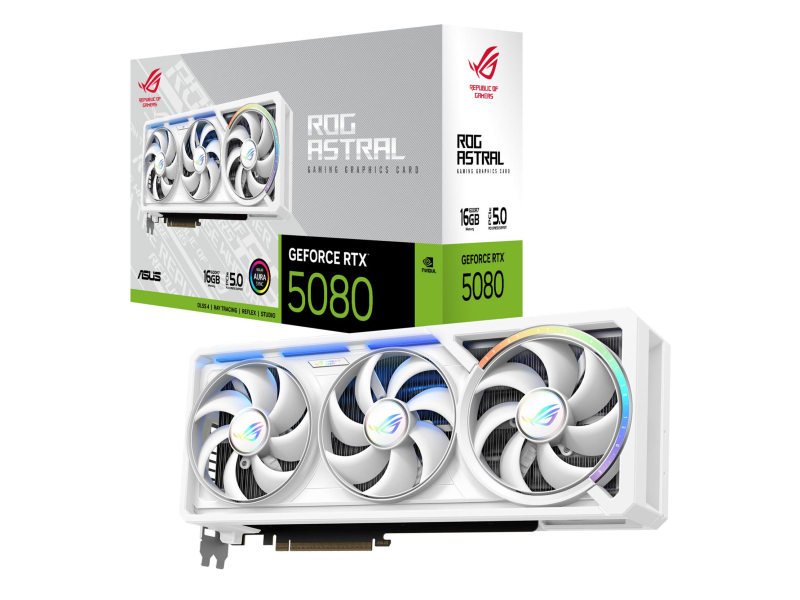 ASUS GeForce RTX 5080 ROG Astral White 16GB GDDR7 DLSS5