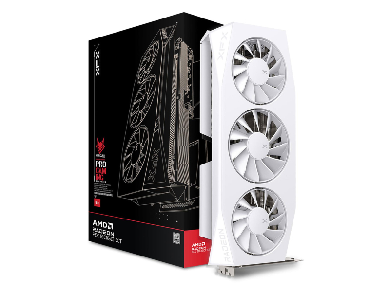 XFX Radeon RX 9060 XT Mercury Gaming OC White 16GB GDDR6