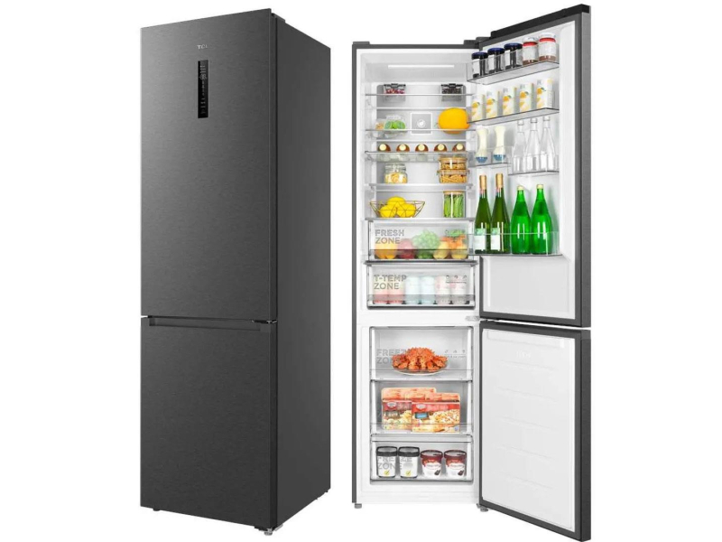 TCL RP382BXD0 No Frost 203cm Srebrna Komora Zero 382L
