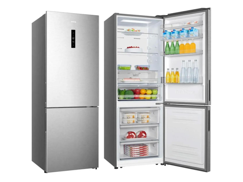 Gorenje NRK720EAXL4 No Frost 200cm 70cm Szerokości Srebrna 495L