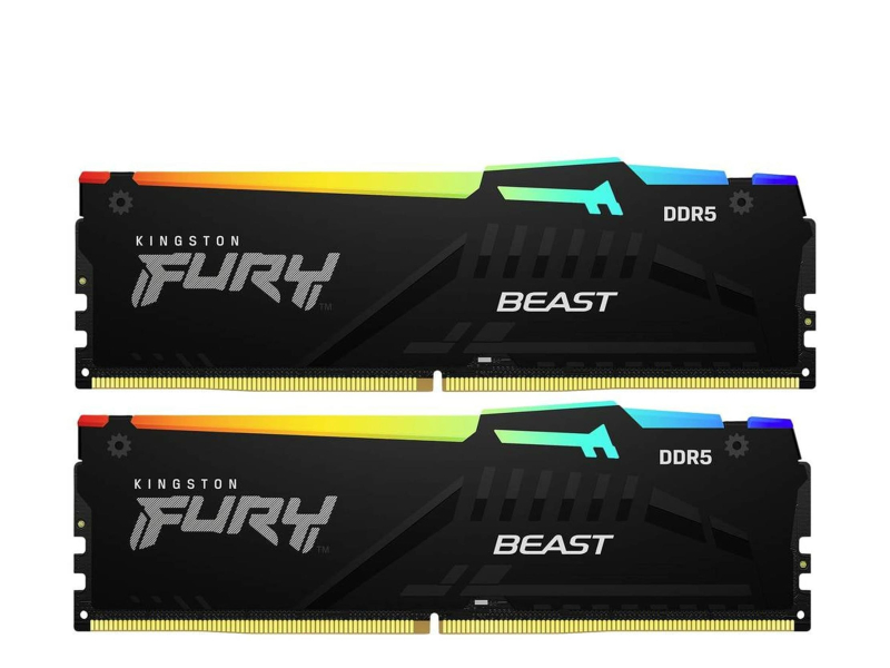 Kingston FURY 64GB (2x32GB) 5200 CL40 Beast RGB Czarny