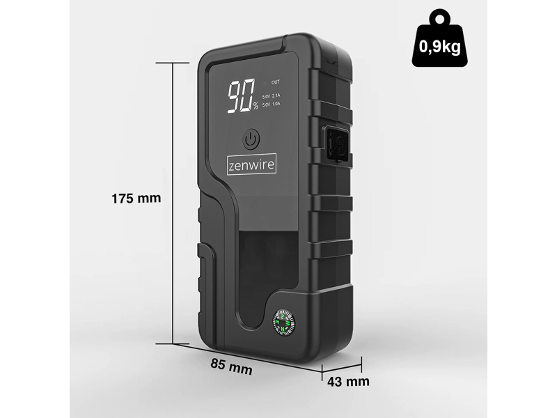 Zenwire Urządzenie Rozruchowe Powerbank 6400 mAh Jump Starter CY16