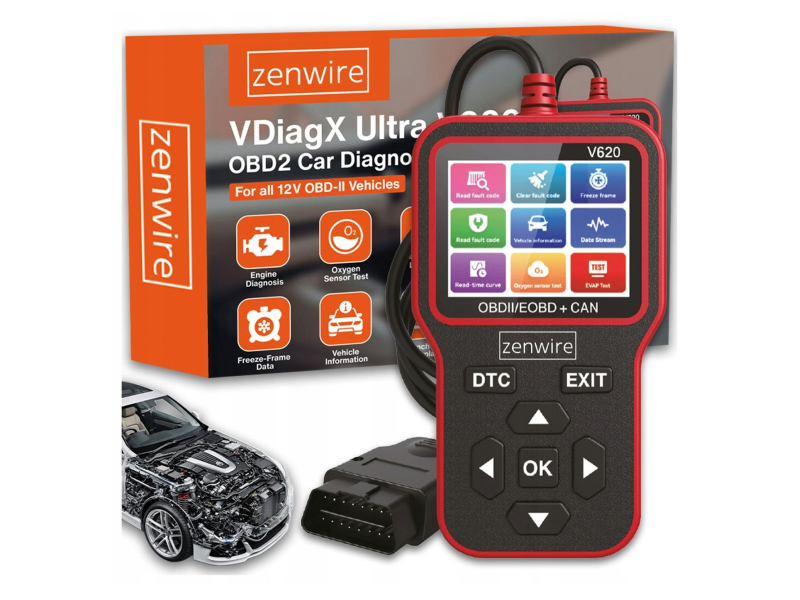 Zenwire Skaner Diagnostyczny OBD2 ELM327 CAN V620