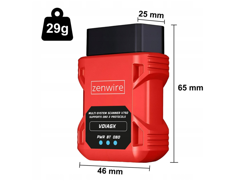 Zenwire Wymiary