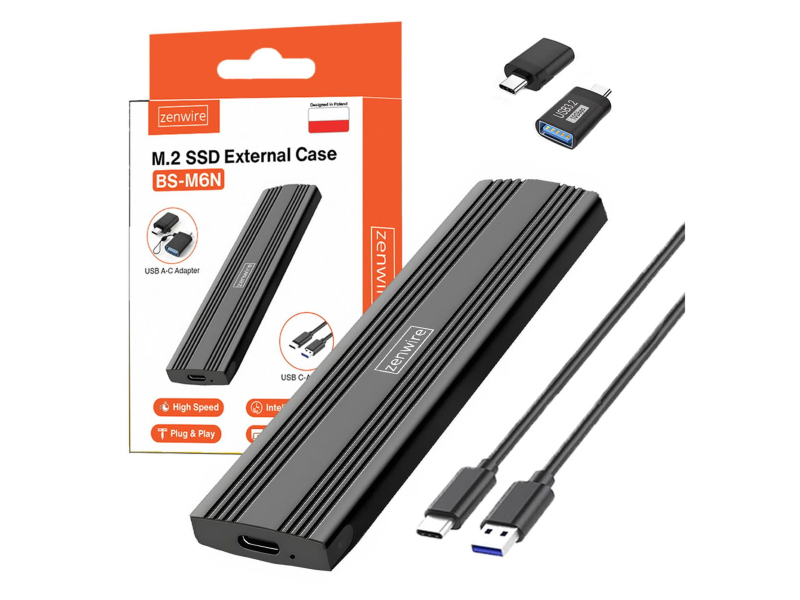 Zenwire Obudowa na dysk M.2 NVME PCie USB-C
