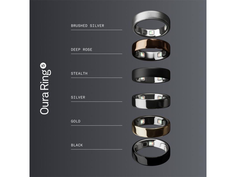 Oura Ring 5 Czarny matowy (rozmiar 13)