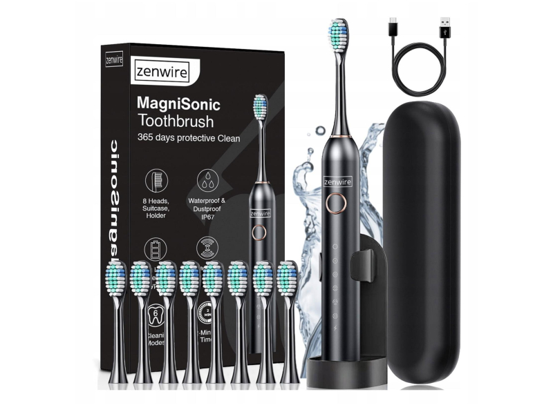 Zenwire Szczoteczka Soniczno Magnetyczna Czarna