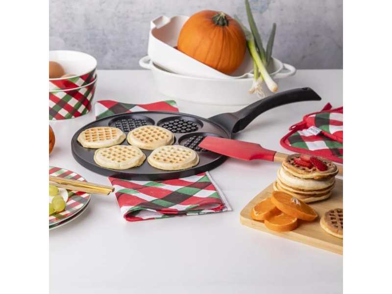 Valdinox Patelnia do placków i jajek 26 cm wafel indukcja