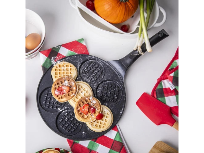Valdinox Patelnia do placków i jajek 26 cm wafel indukcja