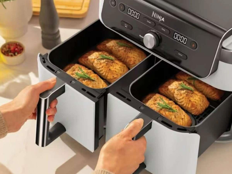 Ninja Air Fryer DZ901EUWH z podwójnym koszem biały