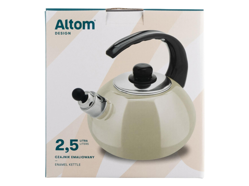 Altom Czajnik emaliowany 2,5 l kremowy indukcja