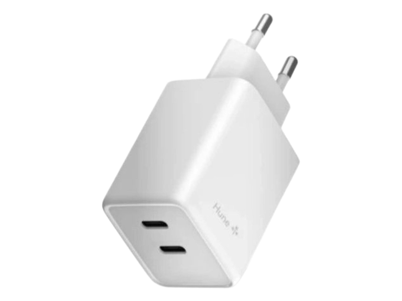 Hune Ładowarka sieciowa GaN 45W 2x USB-C+USB-A Forest Green