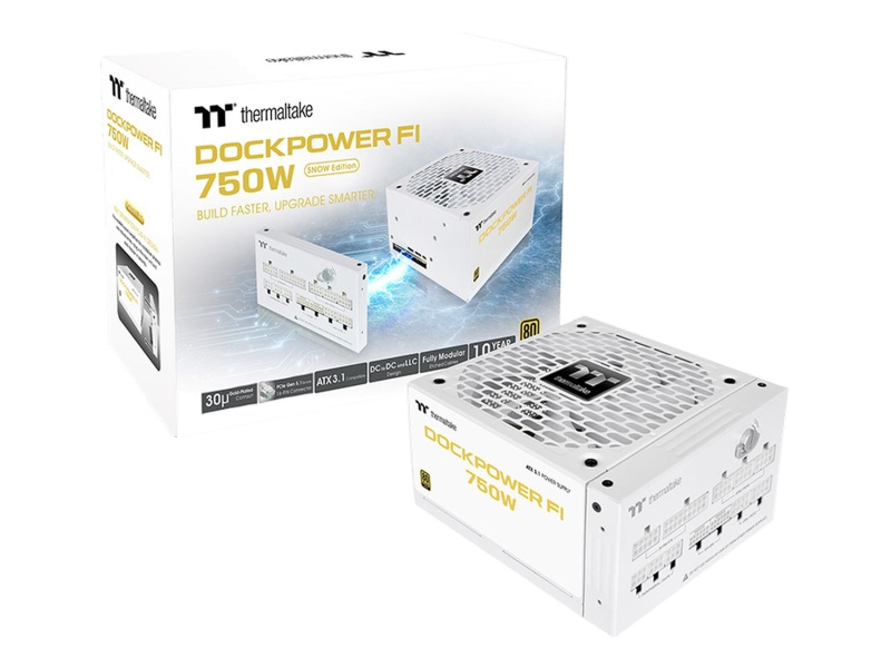 Thermaltake Dockpower FI 750W 80 Plus Gold modular ATX3.1 Gen5 Snow