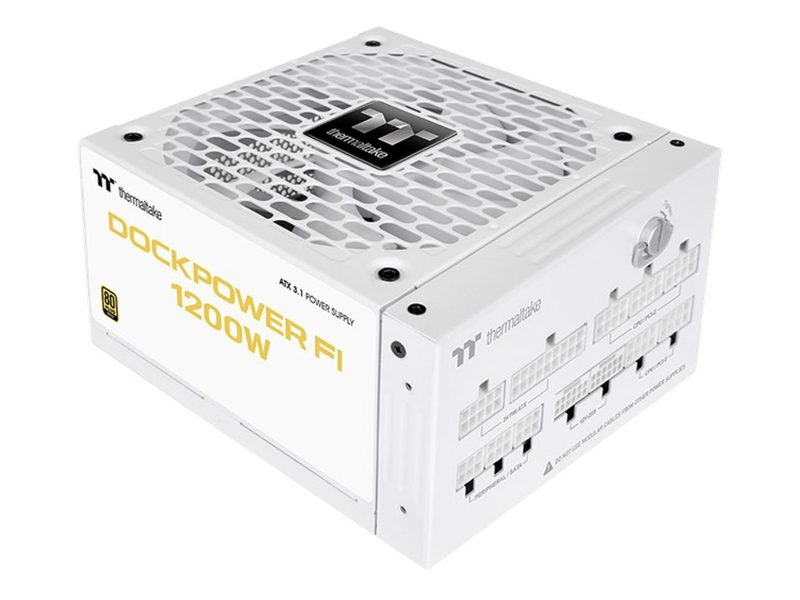 Thermaltake Dockpower FI 1200W 80 Plus Gold modular ATX3.1 Gen5 Snow