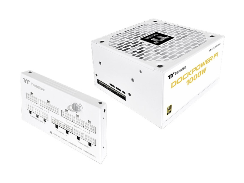 Thermaltake Dockpower FI 1000W 80 Plus Gold modular ATX3.1 Gen5 Snow