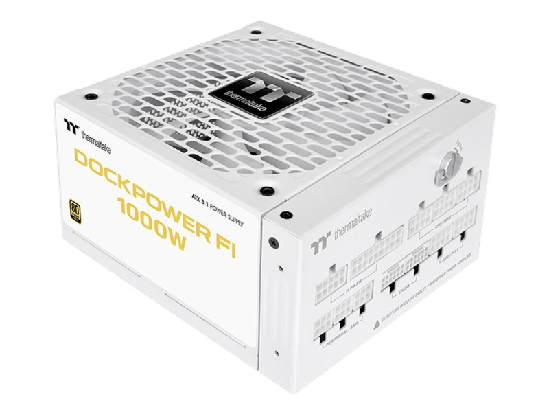 Thermaltake Dockpower FI 1000W 80 Plus Gold modular ATX3.1 Gen5 Snow