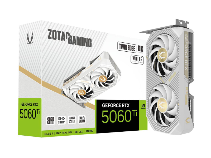 Zotac GeForce RTX 5060 Ti Twin Edge OC White 8GB GDDR7 DLSS4