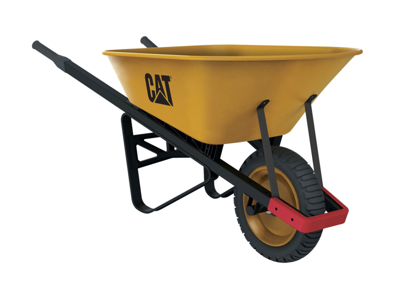 Cat Taczka j-series 6' steel 250kg pneumatic tire
