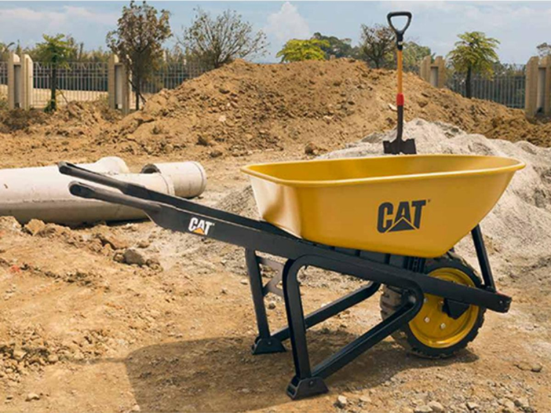 Cat Taczka j-series 6' steel 250kg pneumatic tire