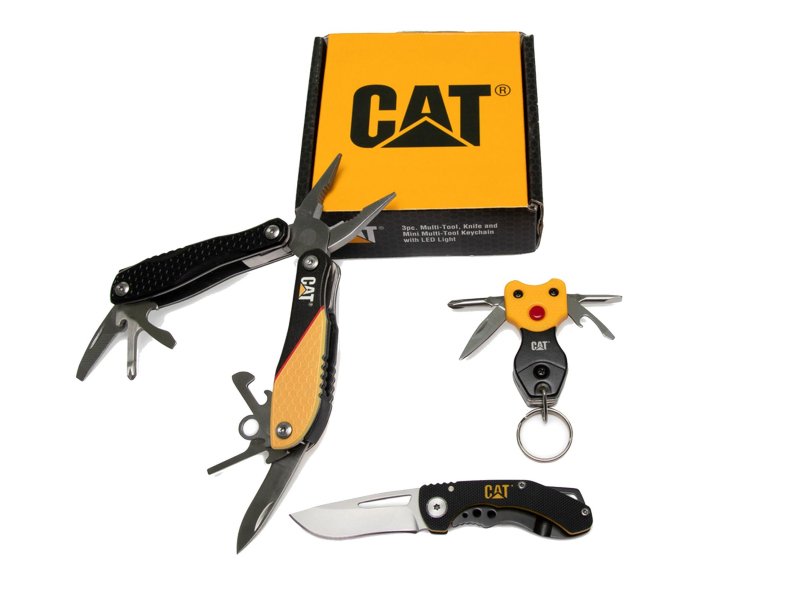 Cat Zest. 3pcs Multi Tool, Knife and Keychain
