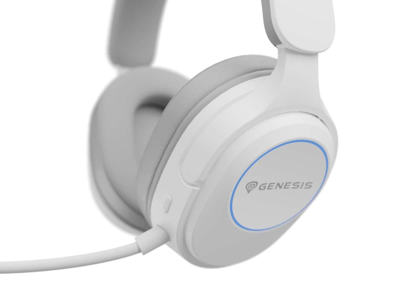 Genesis NEON XV z mikrofonem białe