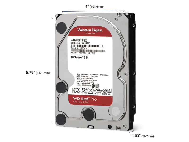WD RED PRO NAS 8TB 7200obr. 256MB