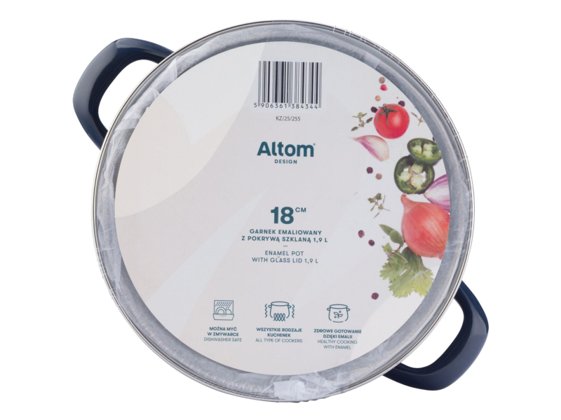 Altom Garnek emaliowany 18 cm