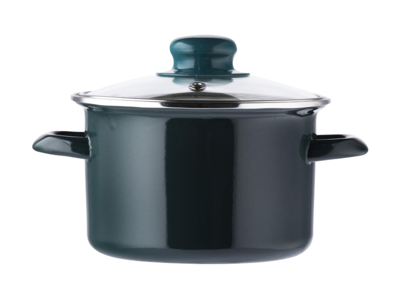 Altom Garnek emaliowany 16 cm 1,4 l pokrywka pinot indukcja