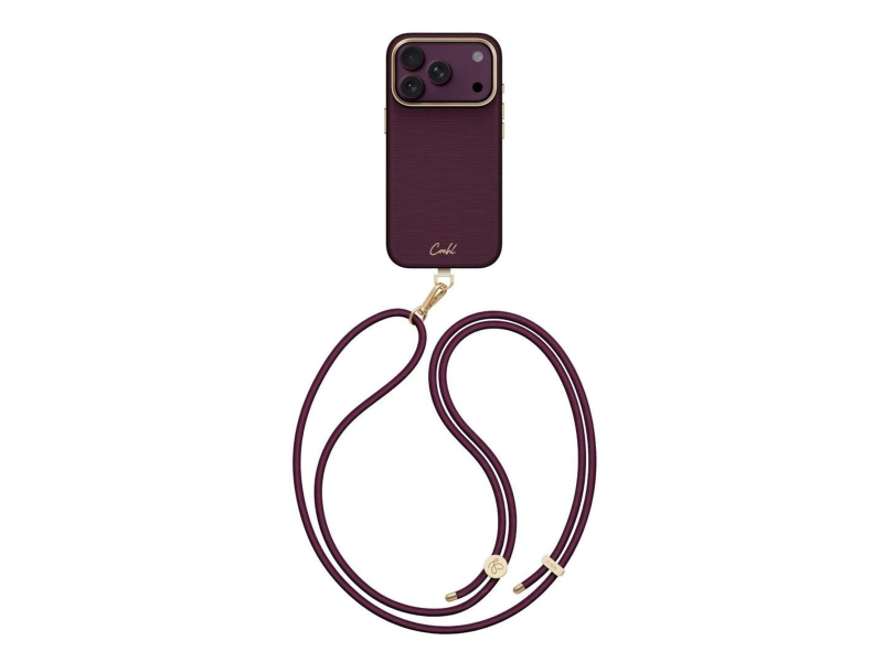 Uniq Coehl Mirelle do iPhone 18 Pro Max Magnetic bordowy