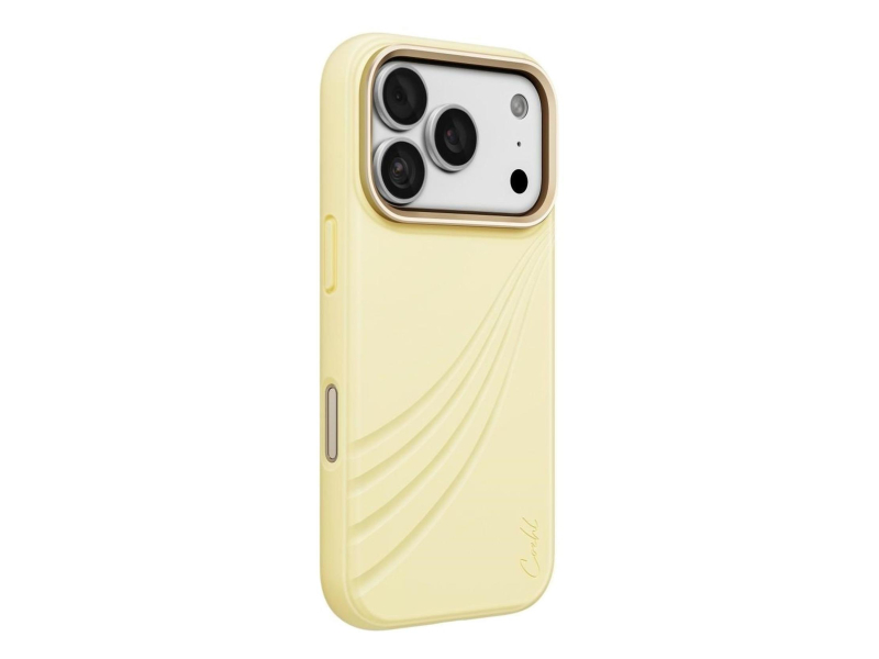 Uniq Coehl Serina do iPhone 18 Pro Magnetic żółty