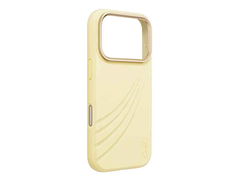 Uniq Coehl Serina do iPhone 18 Pro Max Magnetic żółty