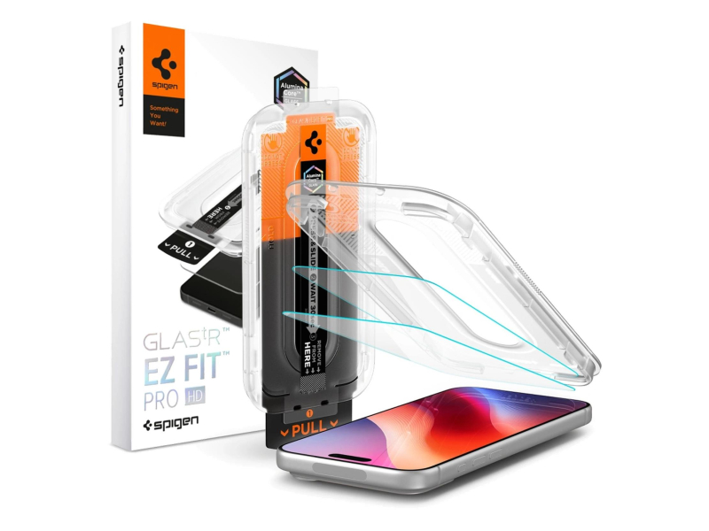 Spigen Glass tR EZ Fit Pro HD 2 Pack do iPhone 18 Pro Max/17 Pro Max