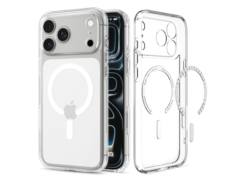 Spigen Ultra Hybrid MagSafe do iPhone 18 Pro/17 Pro (clear white)