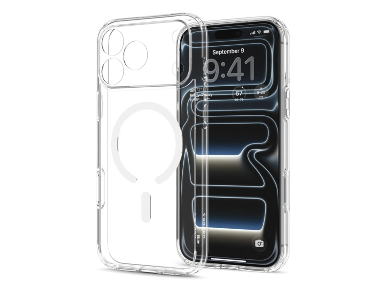 Spigen Ultra Hybrid MagSafe do iPhone 18 Pro/17 Pro (clear white)