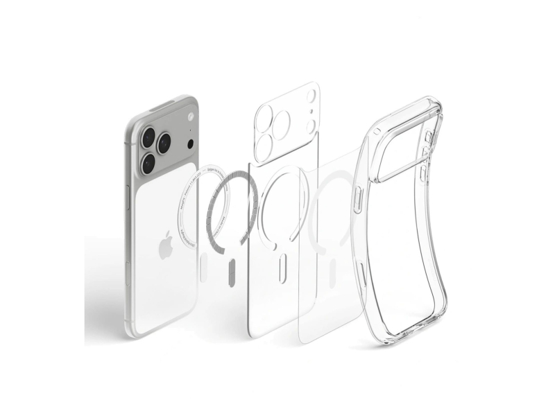 Spigen Ultra Hybrid MagSafe do iPhone 18 Pro/17 Pro (clear white)