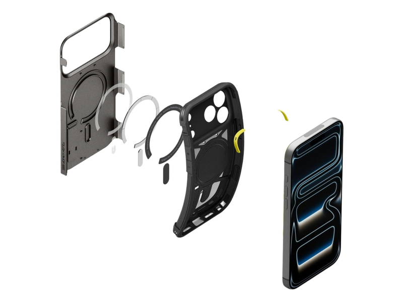 Spigen Tough Armor T MagSafe do iPhone 18 Pro/17 Pro (gunmetal)