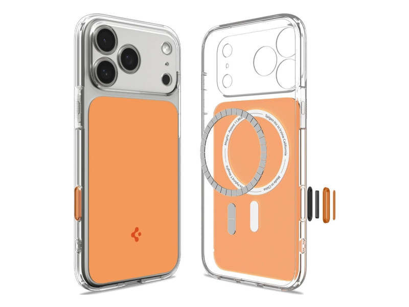 Spigen Ultra Hybrid T MagSafe do iPhone 18 Pro/17 Pro (glossy orang