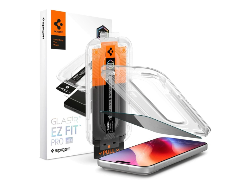 Spigen Glass tR EZ Fit Pro HD (Privacy) 1 Pack do iPhone 18 Pro Max