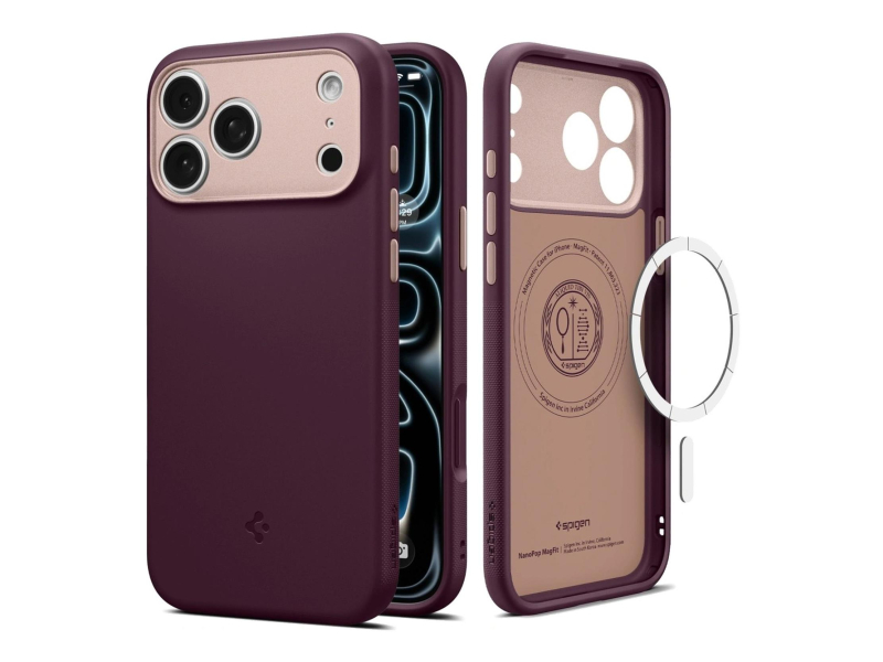 Spigen Nano Pop MagSafe do iPhone 18 Pro Max/17 Pro Max (burgundowy)
