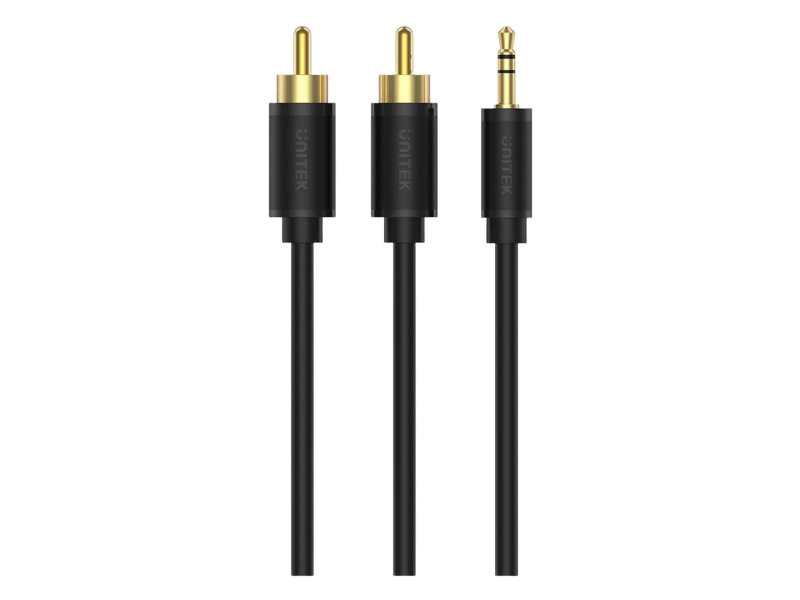 Unitek Kabel audio mini jack 3,5 mm na 2× RCA 20m